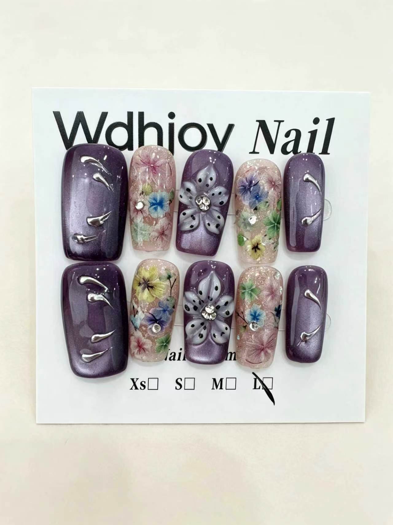 Handmade Reusable press On Nails